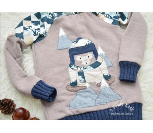 Stickserie - Schneemensch